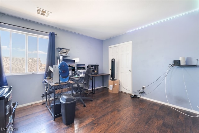 4062 W El Campo Grande Ave, North Las Vegas, NV 89031 - home office with wood finished floors and baseboards