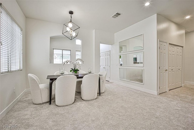 920 Siena Hills Ln, Las Vegas, NV 89144 - carpeted dining space featuring plenty of natural light and recessed lighting