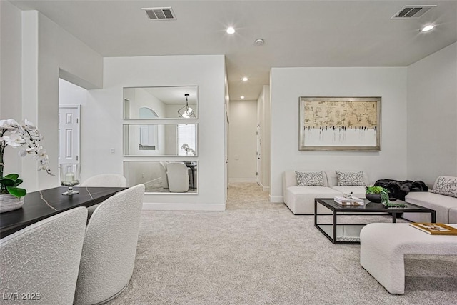 920 Siena Hills Ln, Las Vegas, NV 89144 - living room featuring carpet floors and recessed lighting