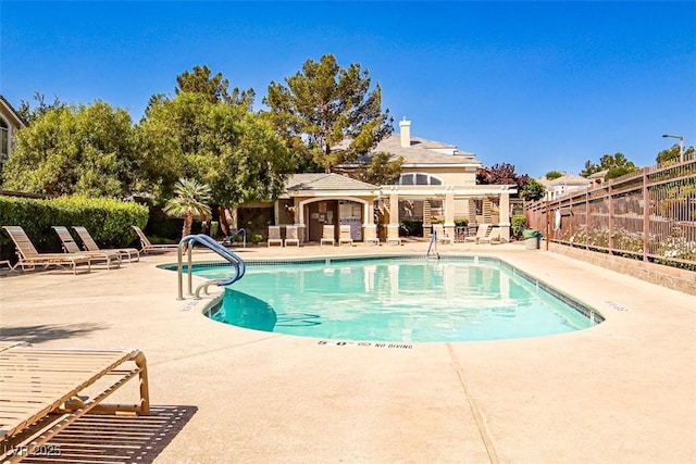 920 Siena Hills Ln, Las Vegas, NV 89144 - community pool featuring a patio area