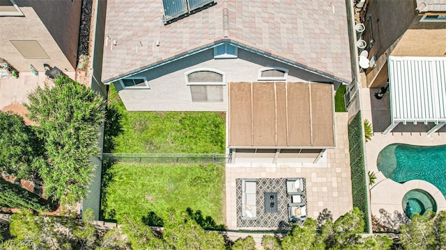 920 Siena Hills Ln, Las Vegas, NV 89144 - aerial view of property and surrounding area featuring a pool