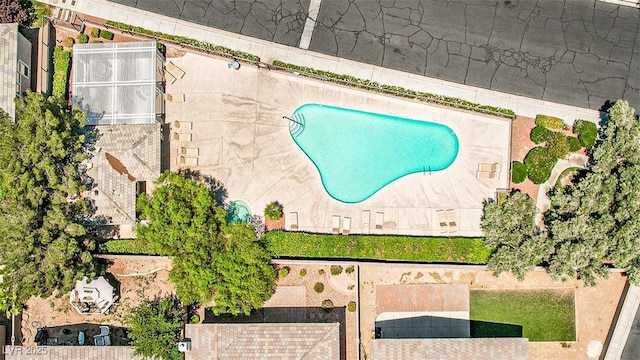 920 Siena Hills Ln, Las Vegas, NV 89144 - drone / aerial view of a pool