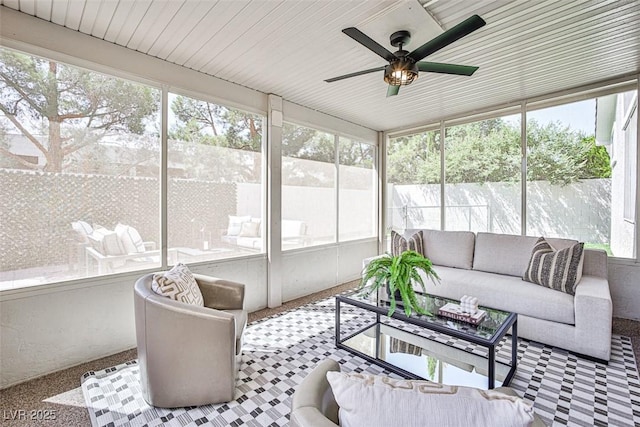 920 Siena Hills Ln, Las Vegas, NV 89144 - sunroom / solarium featuring outdoor lounge area and ceiling fan