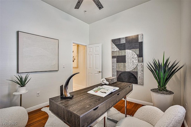 920 Siena Hills Ln, Las Vegas, NV 89144 - office area featuring wood finished floors