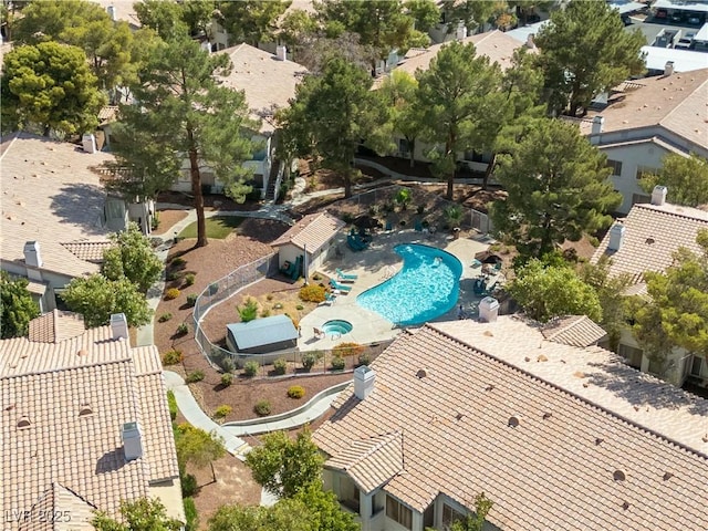 3042 Tarpon Dr Unit 202, Las Vegas, NV 89120 - aerial view of residential area with a pool
