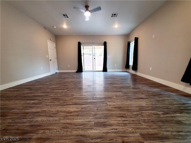 5104 Brookmere Dr, Las Vegas, NV 89130 - unfurnished room featuring dark wood-type flooring and recessed lighting