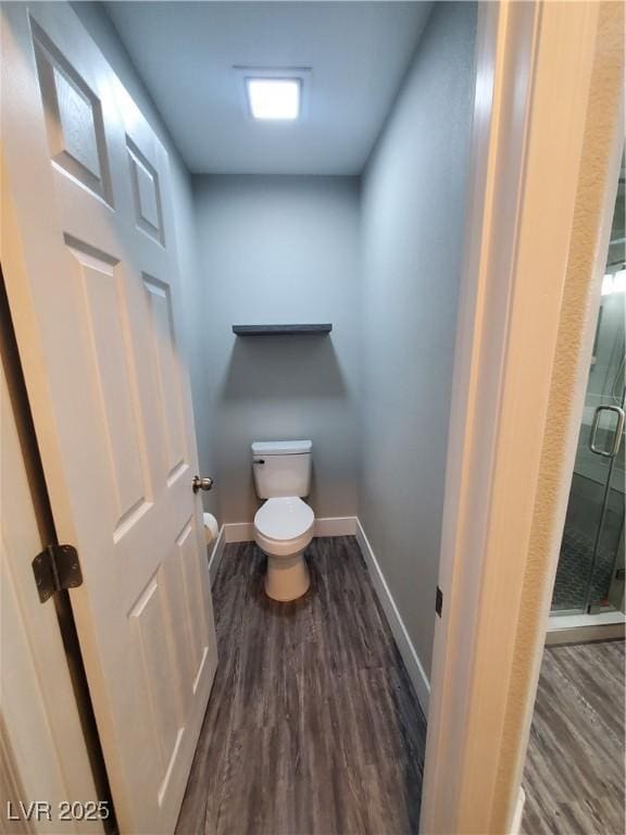 5104 Brookmere Dr, Las Vegas, NV 89130 - full bath featuring wood finished floors and a stall shower