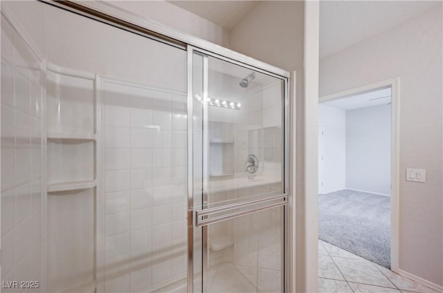 4610 Puglia Ln Unit 201, North Las Vegas, NV 89084 - full bathroom with a stall shower and tile patterned flooring