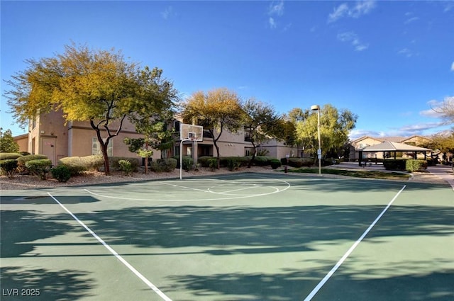 4610 Puglia Ln Unit 201, North Las Vegas, NV 89084 - view of basketball court featuring community basketball court and a gazebo
