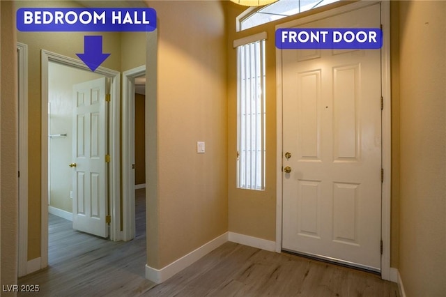 9710 Geiger Peak Ct, Las Vegas, NV 89148 - foyer with wood finished floors and baseboards