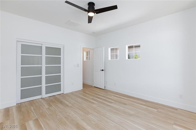 85 Alerion St, Las Vegas, NV 89138 - empty room featuring ceiling fan and light wood-style flooring