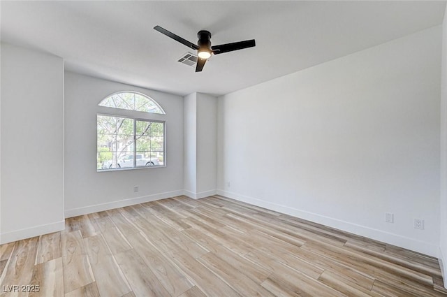 85 Alerion St, Las Vegas, NV 89138 - empty room with a ceiling fan and light wood-type flooring