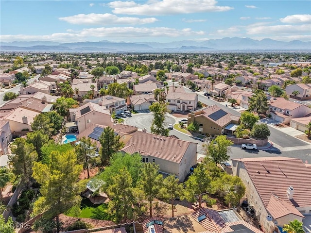 5434 Lost Ln, Las Vegas, NV 89118 - aerial view of residential area with a mountainous background