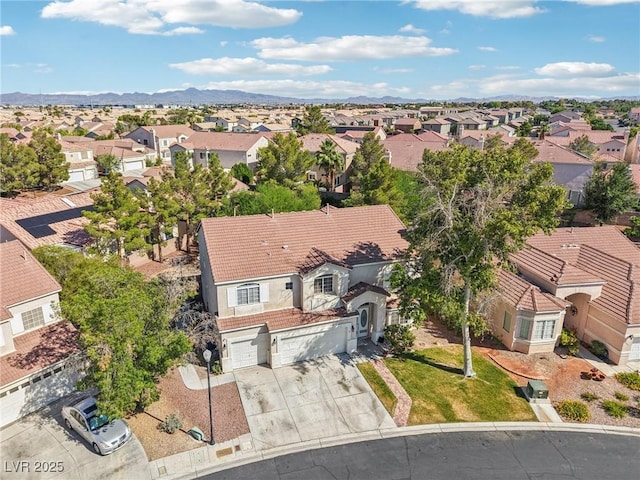 5434 Lost Ln, Las Vegas, NV 89118 - aerial view of residential area with a mountainous background