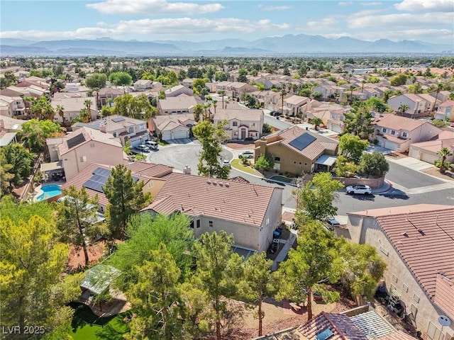 5434 Lost Ln, Las Vegas, NV 89118 - aerial perspective of suburban area featuring mountains