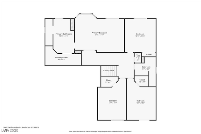 2842 Via Florentine St, Henderson, NV 89074 - view of floor plan / room layout
