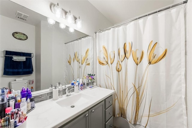 10372 Natural Springs Ave, Las Vegas, NV 89129 - full bathroom with vanity and a shower with shower curtain