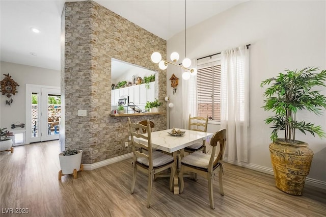10372 Natural Springs Ave, Las Vegas, NV 89129 - dining space with wood finished floors