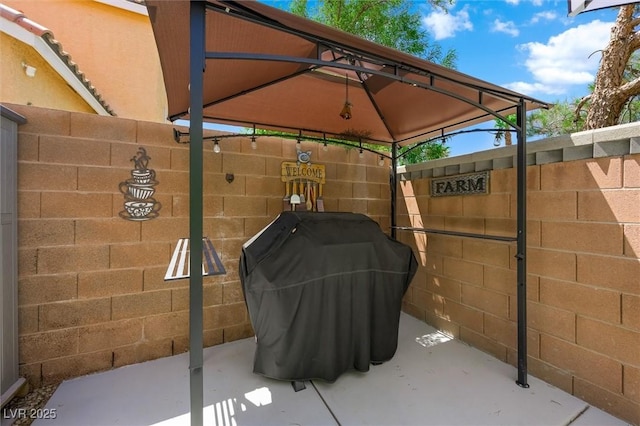10372 Natural Springs Ave, Las Vegas, NV 89129 - view of patio with a gazebo and grilling area