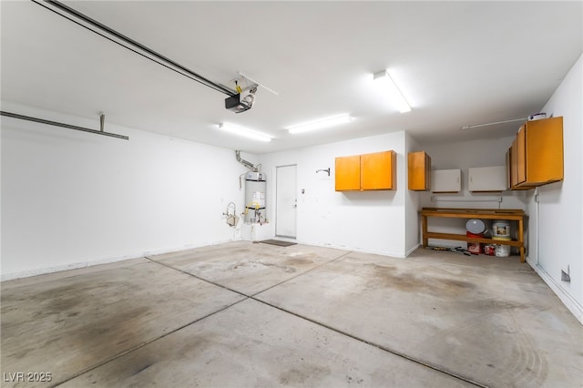 9578 Teton Vista Ave, Las Vegas, NV 89117 - garage with secured water heater and a garage door opener