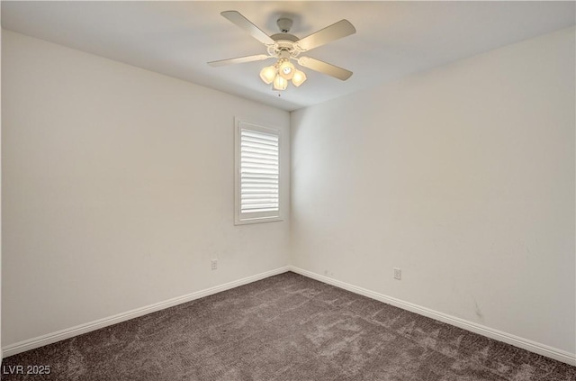 138 Red Sandstone Ave, North Las Vegas, NV 89031 - unfurnished room featuring dark colored carpet and ceiling fan