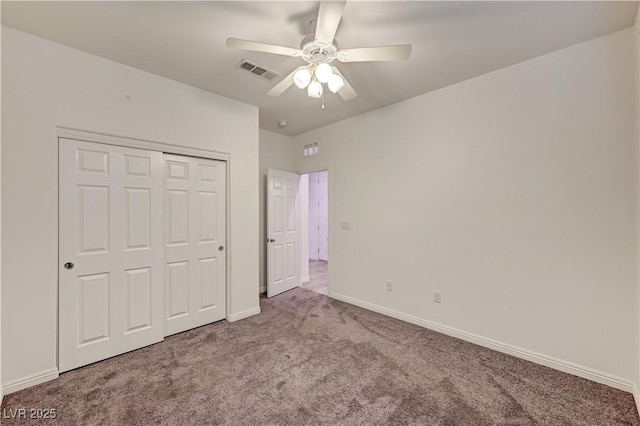 138 Red Sandstone Ave, North Las Vegas, NV 89031 - unfurnished bedroom featuring carpet flooring, a closet, and ceiling fan