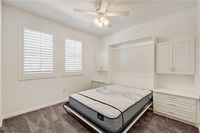 138 Red Sandstone Ave, North Las Vegas, NV 89031 - bedroom featuring dark carpet and ceiling fan