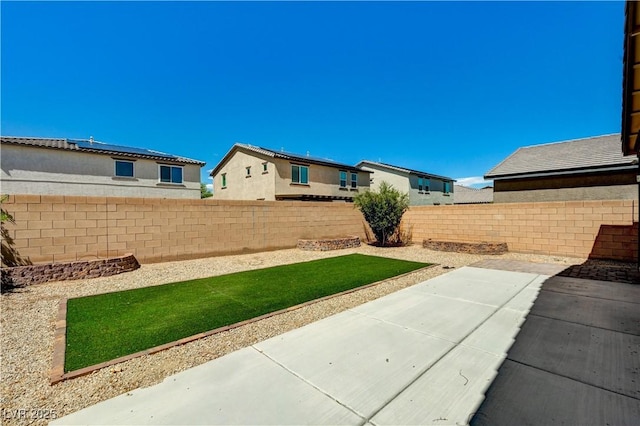 138 Red Sandstone Ave, North Las Vegas, NV 89031 - fenced backyard with a patio