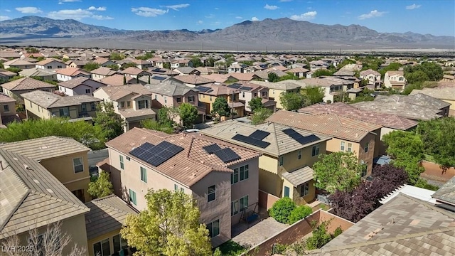 10645 Mount Jefferson Ave, Las Vegas, NV 89166 - aerial view of residential area with a mountainous background