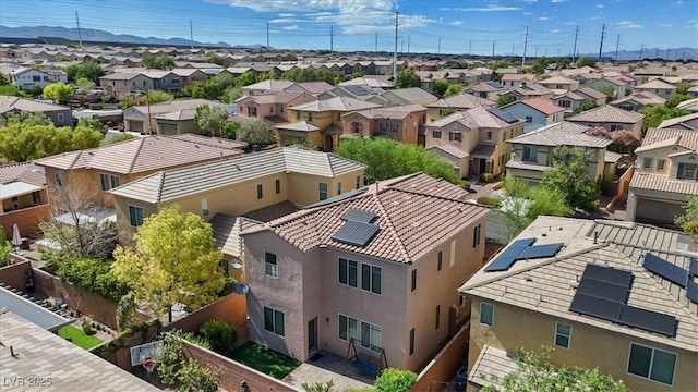 10645 Mount Jefferson Ave, Las Vegas, NV 89166 - aerial perspective of suburban area with a mountain backdrop