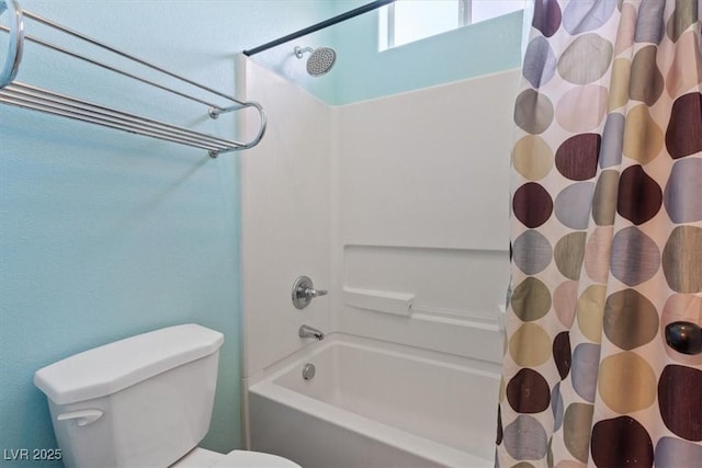 10645 Mount Jefferson Ave, Las Vegas, NV 89166 - bathroom with shower / tub combo with curtain and toilet