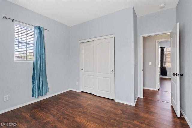 10645 Mount Jefferson Ave, Las Vegas, NV 89166 - unfurnished bedroom with wood finished floors and a closet
