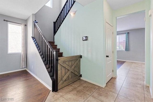 10645 Mount Jefferson Ave, Las Vegas, NV 89166 - stairway featuring tile patterned floors