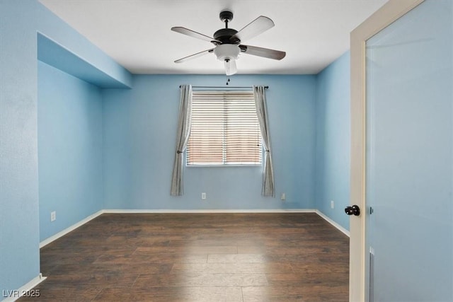 10645 Mount Jefferson Ave, Las Vegas, NV 89166 - empty room with wood finished floors and a ceiling fan