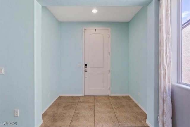 10645 Mount Jefferson Ave, Las Vegas, NV 89166 - unfurnished room featuring light tile patterned flooring, plenty of natural light, and recessed lighting