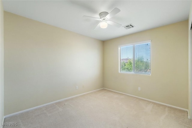 3613 Rubio Sun Ave, North Las Vegas, NV 89081 - empty room with light colored carpet and a ceiling fan