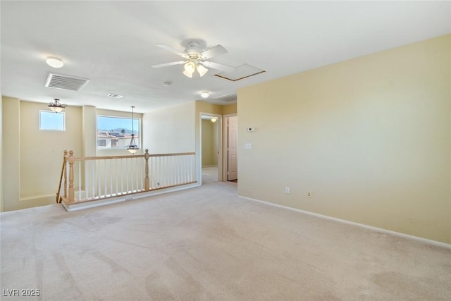 3613 Rubio Sun Ave, North Las Vegas, NV 89081 - spare room with light colored carpet and ceiling fan