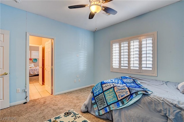 109 N Buteo Woods Ln, Las Vegas, NV 89144 - bedroom with carpet flooring and ceiling fan