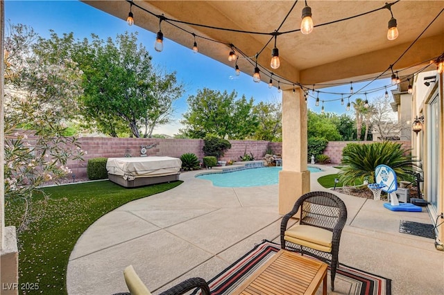 109 N Buteo Woods Ln, Las Vegas, NV 89144 - view of pool featuring a patio area and a fenced backyard