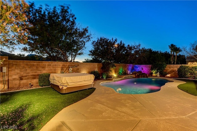 109 N Buteo Woods Ln, Las Vegas, NV 89144 - view of swimming pool with a fenced backyard and a patio
