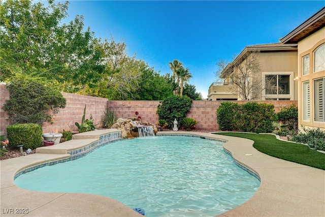 109 N Buteo Woods Ln, Las Vegas, NV 89144 - view of pool with a fenced backyard
