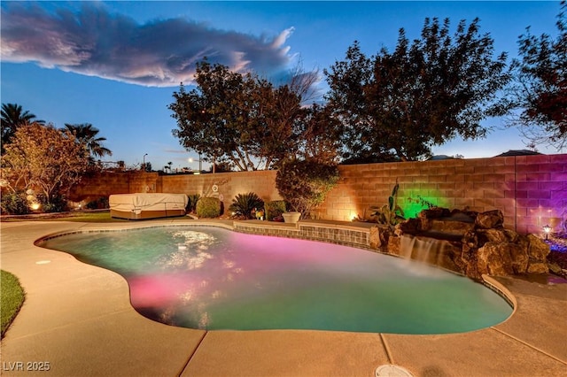 109 N Buteo Woods Ln, Las Vegas, NV 89144 - view of swimming pool with a fenced backyard and a patio area