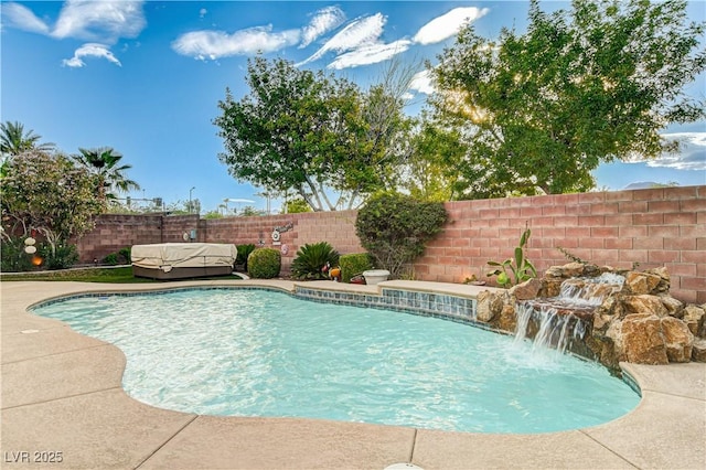 109 N Buteo Woods Ln, Las Vegas, NV 89144 - view of swimming pool featuring a fenced backyard