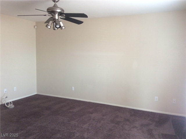 7864 Nesting Pine Pl, Las Vegas, NV 89143 - unfurnished room featuring a ceiling fan and dark carpet