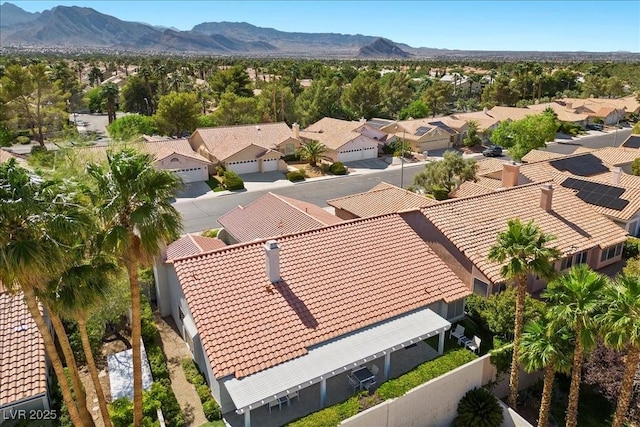 2408 Sunset Beach Ln, Las Vegas, NV 89128 - aerial view of residential area featuring a mountain backdrop