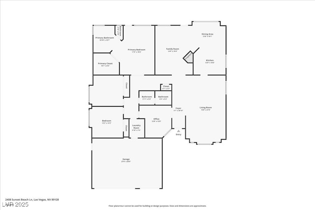 2408 Sunset Beach Ln, Las Vegas, NV 89128 - view of property floor plan