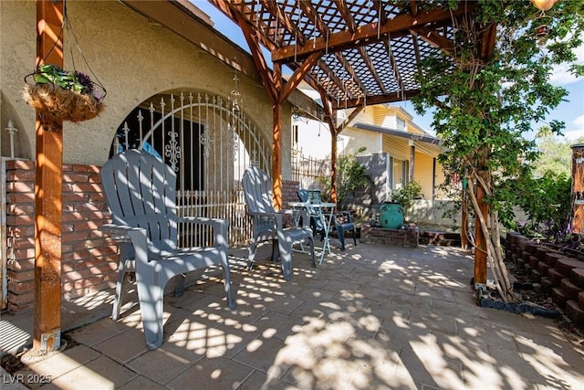 6457 Celeste Ave, Las Vegas, NV 89107 - view of patio / terrace with a pergola