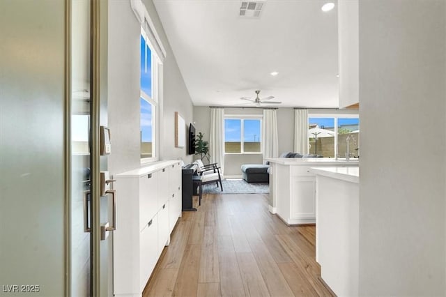 9835 Mojave Mountain St, Las Vegas, NV 89166 - corridor featuring light wood-style floors and recessed lighting