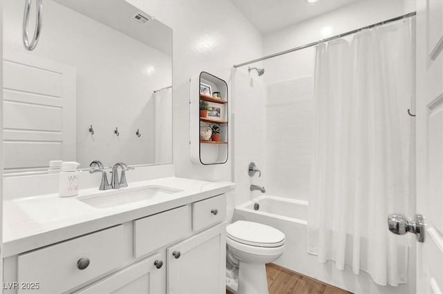 9835 Mojave Mountain St, Las Vegas, NV 89166 - full bath with wood finished floors, vanity, and shower / bath combo
