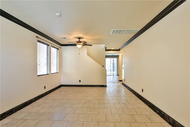 235 Calvino Ave, Las Vegas, NV 89183 - unfurnished room featuring crown molding and ceiling fan